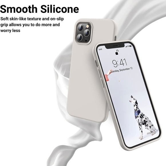 iPhone 12 Pro Max Silicone Phone Case, Stone - Picture 13 of 14